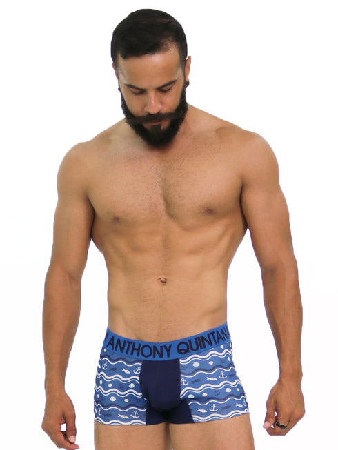 Men's AQ Trunk Men's Hybrid Collection Boxer Briefs Trunk-up Hot Pants – 3-Pack